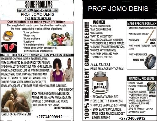 Traditional healer and traditional remedies+27734009912